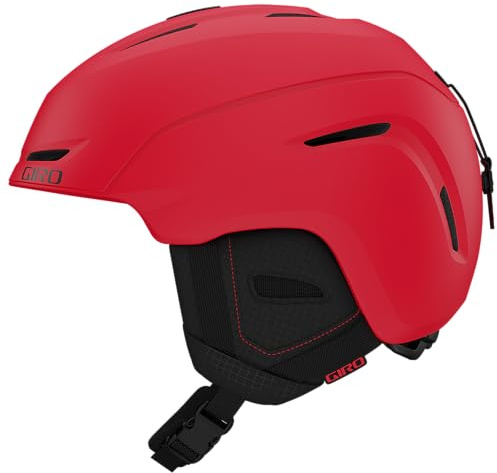 Giro Neo Jr Casque Enfant Confortable et Confiant Inspiré Des Paysages Montagneux Avec Ajustement Réglable Pour Une Protection Optimale, Couleur : Rouge, Taille : S