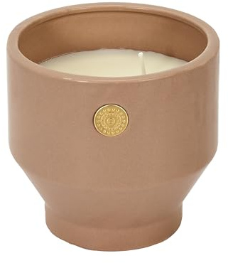 HOME DECO FACTORY - BO5523 - Bougie Parfumée Ciment Nude Médaillon - Diamètre : 12 cm
