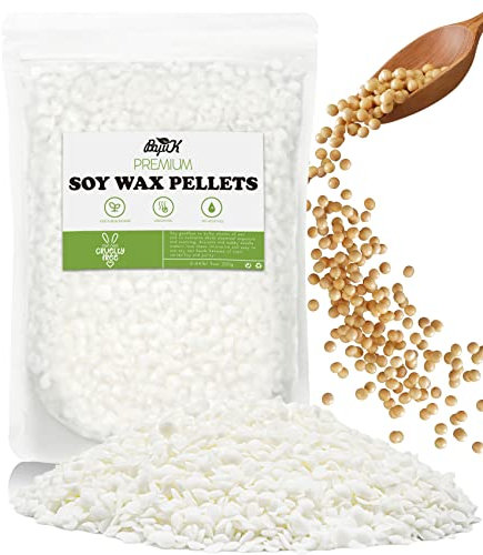 Soy Wax, BOYUJK Premium Natural Candle Wax, 100% Soy Wax for Candle Making from Organic Farm, No additives, Harmless and Pure (200g)