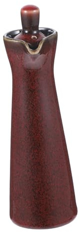 UPKOCH Bouteille à Huiles Céramique Pour Assaisonnement Distributeur Pratique De Condiments Pour Cuisine Restaurants Et Design Vintage Rouge Émaillé