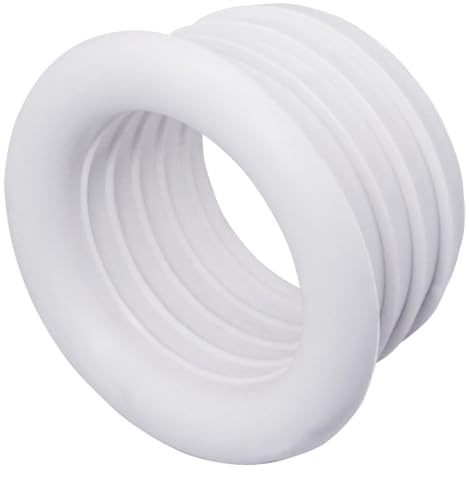 SKIR'CO (2 Piezas) Manguito Blanco de 40 x 32 mm para Tubo de Drenaje, Conector y Adaptador de Goma, Reductor