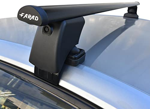 Barre portatutto BS + IRON2 per AUDI Q2 (5 porte) dal 2017 in poi, portapacchi in acciaio per auto senza railing sul tetto