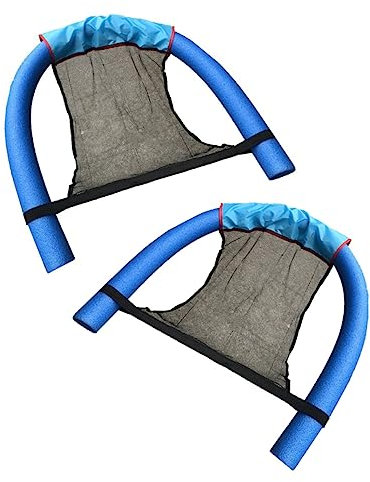 Abaodam Schwimmstuhlnetz 2 Stück Netztasche aus Polyester Faltbar und Wiederverwendbar Ergonomisch für Kinder und Erwachsene Geeignet für Pool und Strand