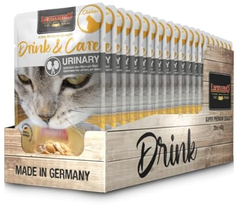 CT-TRONICS Leonardo Drink & Care Urinary Chicken 20x40gr Bebida Gatos Sabor Pollo