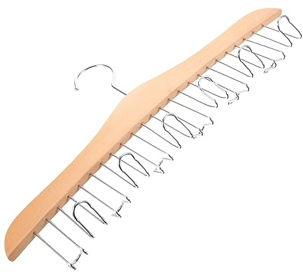 MAGICLULU Multi-funktions-garderobenhaken Aus Holz Und Edelstahl Vielseitiger Aufhänger Für Gürtel Schals Hüte Krawatten Hosen Robuster Organizer Für Kleiderschrank