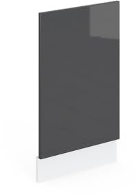 Vicco Panel Frontal R-Line, Antracita Alto Brillo/Blanco, 45 cm, ET Antracita