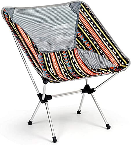 ZXXDSMYF Campingstuhl, ultraleichter Gartenstuhl, tragbarer Klappstuhl, perfekt zum Angeln, Picknick, Garten, Festivals, Park, Outdoor, zusammenklappbarer bequemer Strandsitz