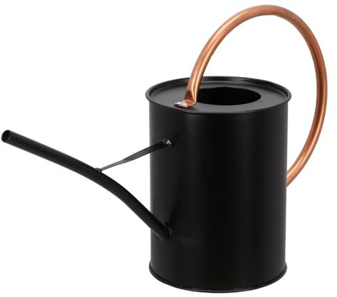 Esschert Design Elegante Gießkanne in Schwarz/Kupfer-Praktisch und Stilvoll für Ihr zuhause 1,6L