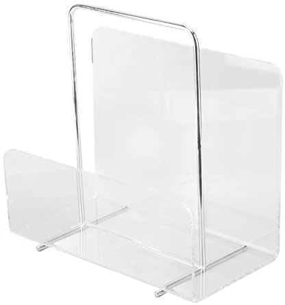 Glomora Acryl-Zeitungsständer, transparenter Acryl-Aktenbuchhalter für Büroorganisation, Aufbewahrung, Dekoration, Empfang