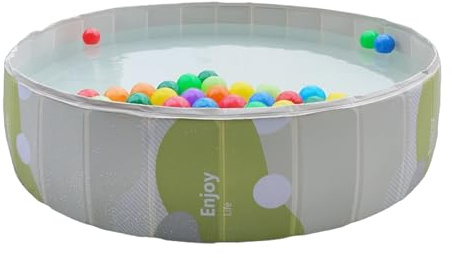 Piscina per cani portatile, pieghevole, non gonfiabile, pieghevole, in PVC, per interni ed esterni, per bambini, terrazza per il nuoto e il raffreddamento