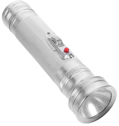 Kisangel Lampe de Poche Vintage Métal Portable Petite Torche Rétro des Années Multifonction pour Camping et Activités Extérieures Facile à Utiliser sans Piles