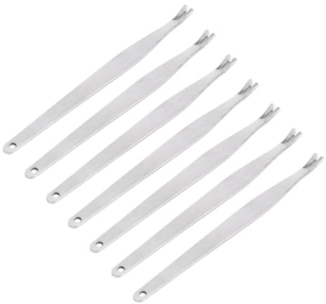 TOPBATHY 40stücke Nagelhautschieber mit Gabel aus Edelstahl Maniküre-tool für Hornhautentfernung Pediküre-werkzeugset Nagelwerkzeug für Heim und Salonreinigung