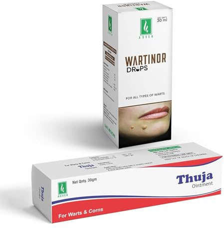 Thuja Ointment + Wartinor Drops | Combo for Wart & Corn Care | Easy Absorption | Gentle on Skin | Daily Essential Care