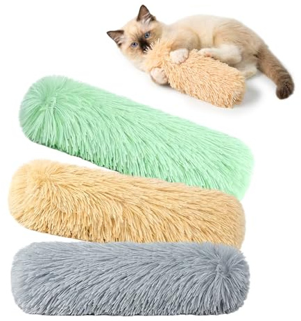 MAXTOOA Cat Toys 3 Pack Catnip Pillows, Soft and Durable Crinkle Sound with Catnip Inside, Interactive Cat Toy Indoor Cats Kitten Kicker, Promotes Kitty Exercise Toys Mothers Day Gifts Solid