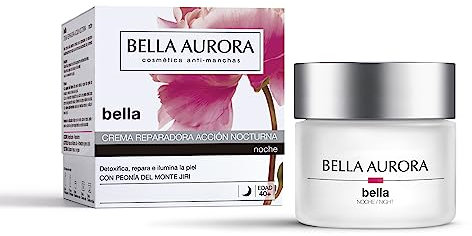 Bella Aurora Splendor 40 Noche 50ml | Crema Reparadora de Noche con Peonía del Monte Jiri | Unifica el Tono y Revitaliza la Piel | Efecto Detox y Antiedad | Para Pieles 40+