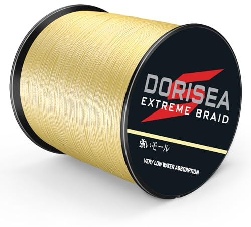 Dorisea Extreme Braid Geflochtene Angelschnur, 100% PE, 300 m, Test von 6 bis 550 kg, Abriebfest, unglaubliche Superline Null Dehnung, Kleiner Durchmesser