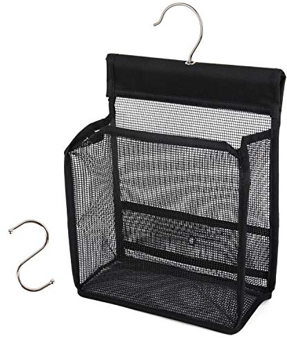 FishMM Hanging Mesh Shower Caddy College with Hooks, Bath Baskets Organizer Storage for College Dorm Rooms, Gym, Swimming and Travel