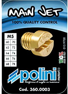 SET 10 GETTI DELLORTO 5 mm.60/78