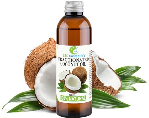 Naturlig fraktionerad kokosnötsolja (Organic Fractionated Coconut Oil) - 100 ml - Ren, 100% naturlig