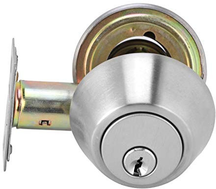 Jeanoko Door Double Cylinder Deadbolt Stainless Steel Lock Keyed on Both Sides for Exterior Interior Door
