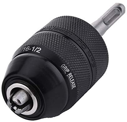 Mesee Bohrfutter Adapter 2-13 Schnellspannbohrfutter 1/2-20UNF, Bohrfutter mit Adapter für SDS Plus Aufnahme, Schnellwechsel-AdapterKonverter-Miniatur-BohrfutterMini-Zubehör