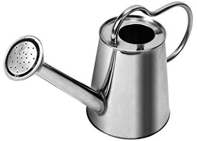 OUMIFA Gießkanne 304 Edelstahl glatt Gießkanne, Haushalt Gießkanne, 2.5L / 4.5L, Geeignet for Bewässerung Pflanzen in Gärten, Gemüsegärten und Grünflächen Pflanze Wasserkanne(2.5L)