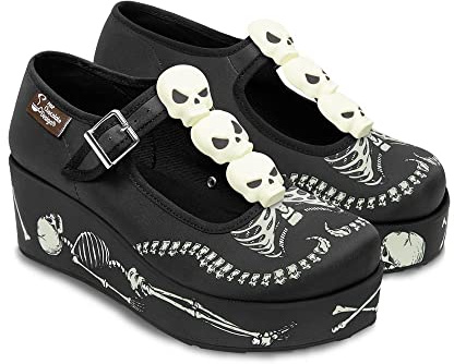 Hot Chocolate Design Chocolaticas Plataformas Mary Jane para Mujeres | Mary Jane Silhouette, puntera cerrada redonda, plantilla acolchada con soporte de arco, textil vegano