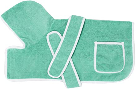 Hundebademantel Hunde Bademantel Hunde Handtuch Schnelltrocknend Mikrofaser Hundebademantel Hund Badetuch Hundehandtuch Saugfähiger Haustier Bademantel für Kleine Mittlere Große Hunde Katzen Grün XXS