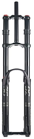 LAVSENA DH Downhill Mountainbike Federgabel 26 27,5 29 Zoll Federweg 160mm MTB Luftgabel Zugstufeneinstellung Doppelschulter Fahrrad Vorderradgabel Steckachse 15 X 110mm (Color : Black, Size : 29'')