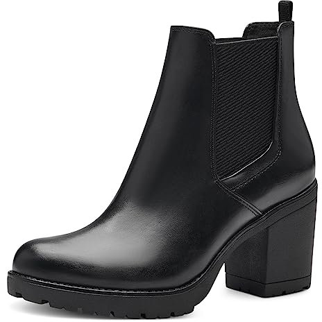 MARCO TOZZI stivali Chelsea da donna vegani senza chiusure color nero (black) 37 EU