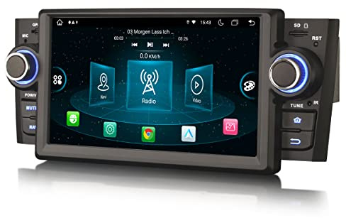 Erisin 7 Pollici 8-Core Android 14 Autoradio Navigatore GPS per Fiat Punto Fiat Linea, Supporto Schermo tattile IPS Wireless CarPlay Android Auto Bluetooth DSP DAB+ WiFi 4G LTE OBD2 4GB+64GB