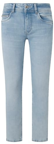 Pepe Jeans Single Button Slim Low Waist, Jeans, Mujer, Azul (Denim-xw4), 32W / 32L