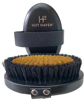 HOT HAVEN Ionic Copper Dry Brushing Body Brush for Lymphatic Drainage, Exfoliating Body Dry Brush for Radiant Skin, Dry Skin Brush for Cellulite, Blood Circulation Improvement, Reduce Stress