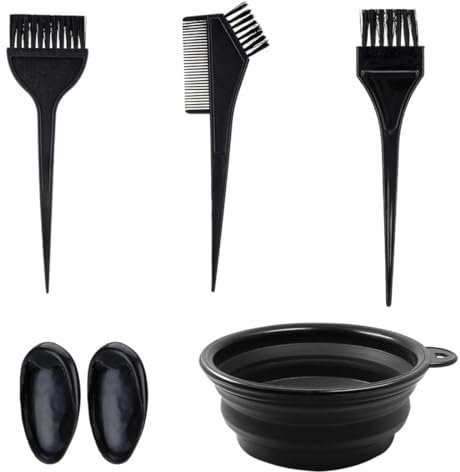 ZOKJSW 1 pcs Haarfärbepinsel Set Farbpinsel Haare Pinsel zum Haare Färben Haarfarbe Bürste Haarfärbekamm für DIY Haarfärbemittel Salon Friseur Werkzeug Farb Pinsel Haarfärbeschale