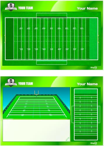 ETISPORT American Football Taktiktafel für Trainer. Personalisiert mit Name, Logo oder Verein. Trocken abwischbar