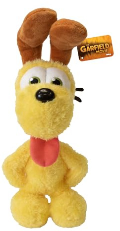 Animagic Classic Odie, Kuscheltier Hund Jack Russell Terrier, Garfields Freund, Für Kinder ab 2 Jahren, Plüschtier als Geschenkidee zum Geburtstag