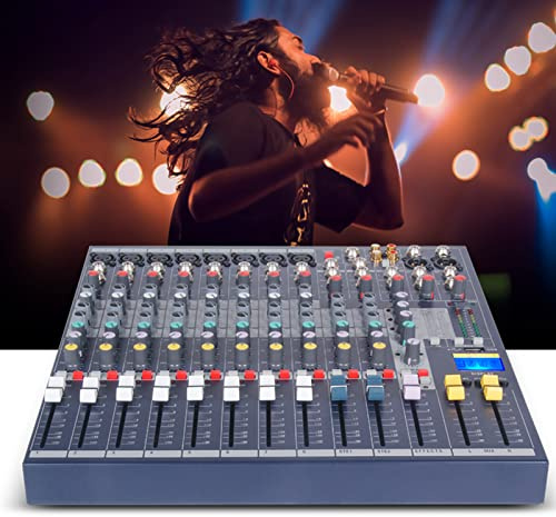 Mezclador de Audio Bluetooth Profesional Consola de Mezcla de Sonido DJ USB 8 Canales Karaoke 48 V Phantom Power para grabación de Banda en casa Escenario de Rendimiento