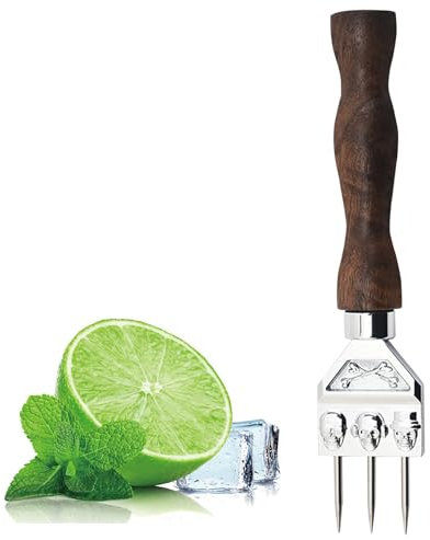 7.09 Inch Ice Crusher 3 Prong Stainless Steel Ice Crusher Heavy Duty Ice Crusher Tool | Comfortable Handle for Kitchen Cocktail Shaker | Professional Ice Crusher pa