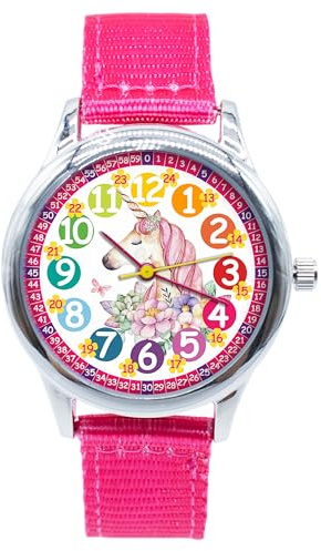 K&L Wall Art Kinderuhr Analog Lernuhr Kinderarmbanduhren für Jungen Mädchen Kinder Armbanduhr