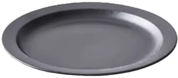 Assiettes Service de Table Vaisselle de petit déjeuner noire de Style japonais, ensemble créatif bols et assiettes, assiettes à Steak for la maison, assiettes occidentales, assiettes plates, bols à sa