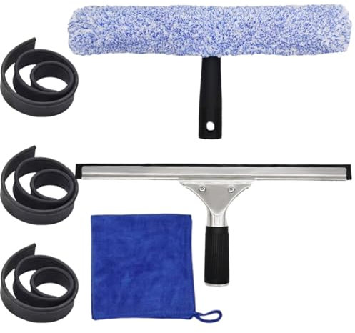 SWISSPACK - Window cleaning kit Professional Window Cleaning Kit Combo With Extra Refills (ONE SIZE)