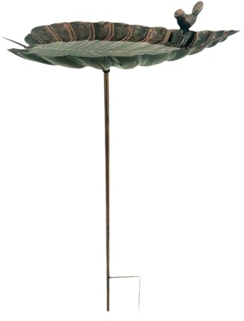 Dualoai Vogelfutterspender mit Schale Und Vogelbad mit Stab für Den Garten, Ideal für Vogelliebhaber.