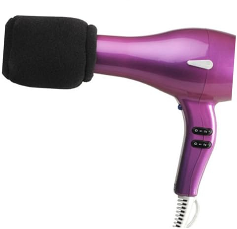 FONDOTIN Schwarzer Haartrockner Diffusor mit Hitzeschutz aus Flexiblem Schwamm und Schonendes Trocknen Allgemein Einsetzbar für Voluminöses Lockiges Haarstyling