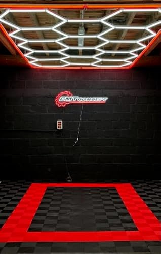 Lot de 25 dalles de sol clipsables - NOIR - (4m²) pour garage, cellier, atelier, abris de jardin. Effet Damier 40x40cm, ép.1,8cm, Marque CLIC & dalle, série CLASSIC, Intérieur-Extérieur.