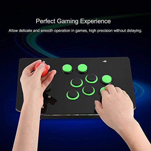 Yctze Controlador de Joystick USB para Juegos de 2 Jugadores, sin Demora, Compatible con PC, Fácil Plug & Play para Divertirse