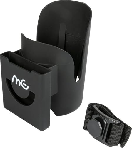 Tataway Portabicchiere Universale Per Passeggino Con Supporto Smartphone Regolabile - Porta Bevande Con Fissaggio A Cinghia Antiscivolo E Alloggiamento Telefono Integrato
