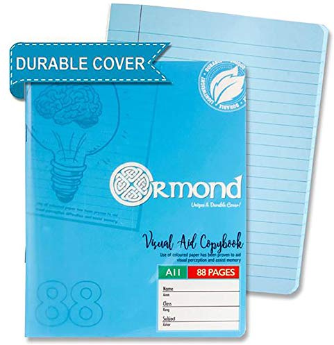 Premier Stationery A11 Ormond Visual Memory Aid Copy Book with Plastic Cover - Blue, C3213484