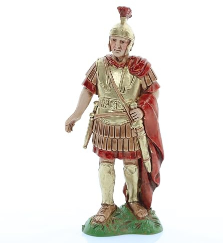 Moranduzzo Zenturio für Krippe 12 cm Maßstab 1:15 - Unzerstörbare Krippenfiguren - Stil 700', Handbemalt, Offizielles Produkt, Hergestellt in Italien, Bildhauer M. Landi