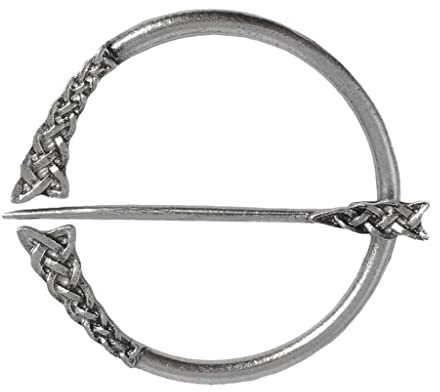 non-brand Baoblaze Retro Wikinger Brosche, Ringfibel, Gürtelschnalle, Fibel Gewandnadel, Schalnadel, Schmuck, Fibelsammlung - Zinklegierung