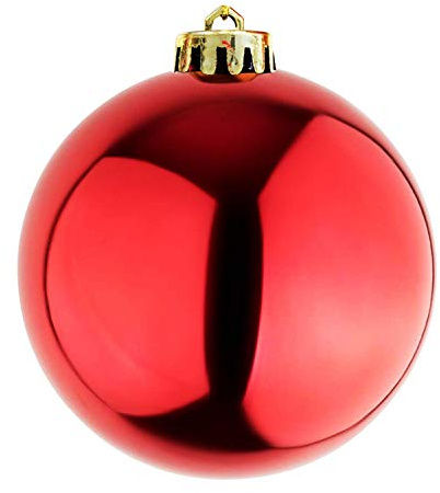 Mojawo XXXXL Dekokugel Christbaumkugeln Weihnachtsbaumkugeln Baumschmuck Ø 30cm Schmuckkugeln, Farben:Rot